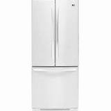 White French Door Refrigerator 33 Inches Wide