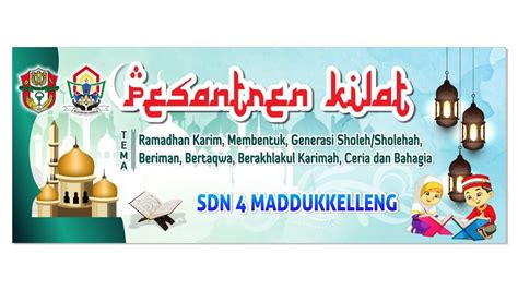 Desain Spanduk Pesantren Kilat Banner Ramadhan Youtube