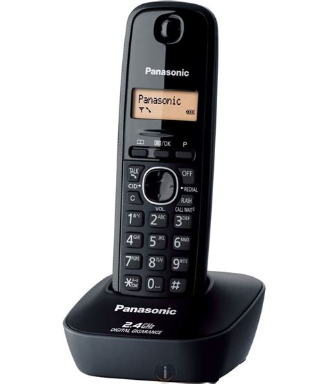 Panasonic Single Line 24 Kx Tg3411sx Digital Cordless Phone Black