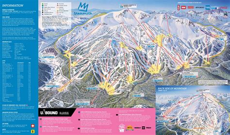 Mammoth Mountain Ski Area Map