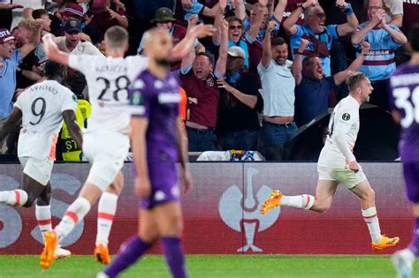Fiorentina 1 2 West Ham Jarrod Bowens Dramatic Winner Settles Europa Conference League Final