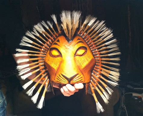 Self Made Simba Mask Made Of Paper Mache And Wire Musical Version It