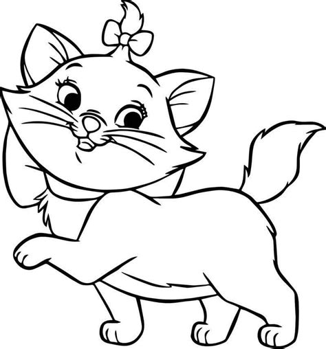 Take another journey back in time with disney. Beautiful Disney The Aristocats Cat Coloring Page ...