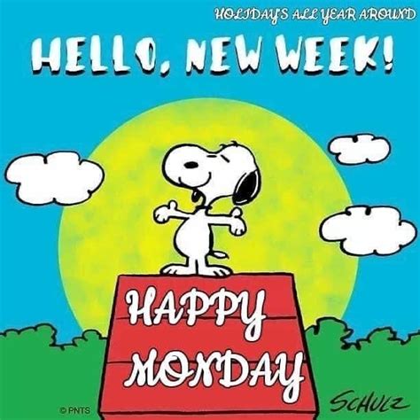 Pin By Amy Lee On Happiness ️ Snoopy And Peanuts Happy Monday Quotes