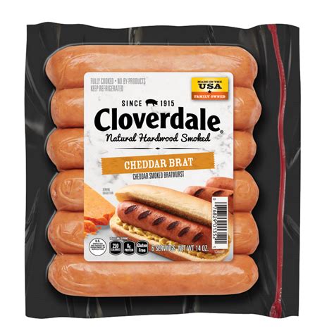 Cheddar Brat Cloverdale Foods