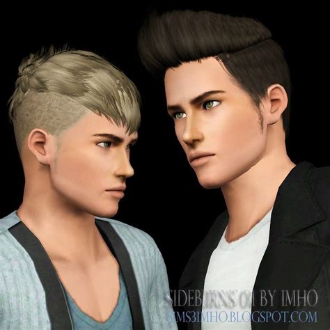 Imho Sims3 Sideburns 01 By Imho Sims 3 Downloads Cc Caboodle