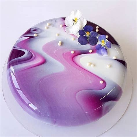 Mirror Glazed Cake Recipe Mirror Glaze Cakes In 2019 Mirror Glaze