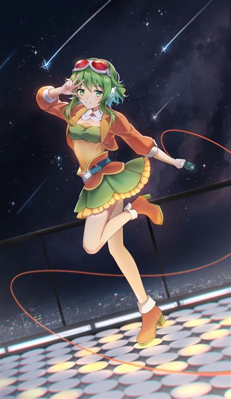 Raku Iruka Vocaloid Gumi Headphones Heels See Through Yande Re