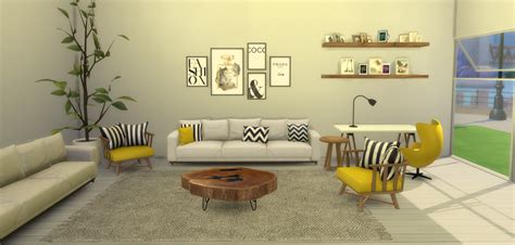 The Sims 4 Custom Content Living Room Leisuregeser