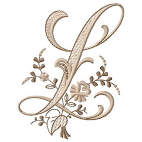 Beautiful floral embroidery patterns and super cute cross stitch! Monogram L Embroidery Designs, Machine Embroidery Designs ...