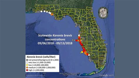 New Red Tide Map Shows Bloom Nears Pasco Pinellas County Line