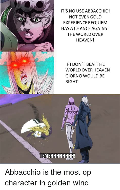 Golden Requiem Meme Hype Wind Golden Aureo Vento Kaze Ougon Bouken Na