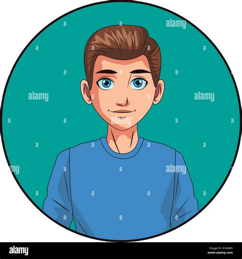Young Man Face Cartoon Stock Vector Image And Art Alamy