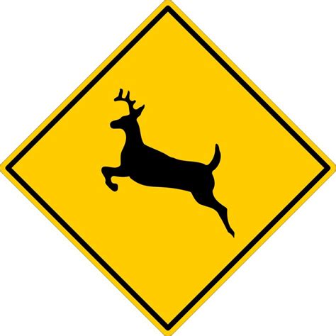 Deer Crossing Mine Safety Signs