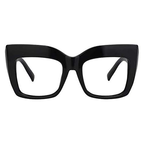Zeelool Vintage Oversized Thick Cat Eye Glasses For Women