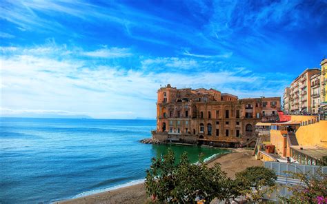 Scarica Sfondi Napoli 4k Mare Estate Spiaggia Italia Europa Per