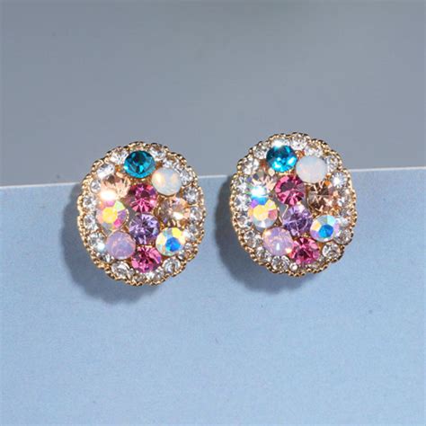 Multi Colored Crystal Earrings Apollobox