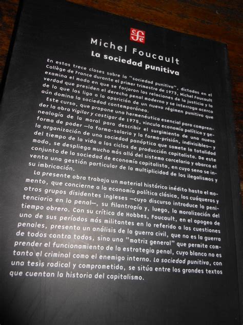 La Sociedad Punitiva Michel Foucault Fondo De Cultura Económ Cuotas