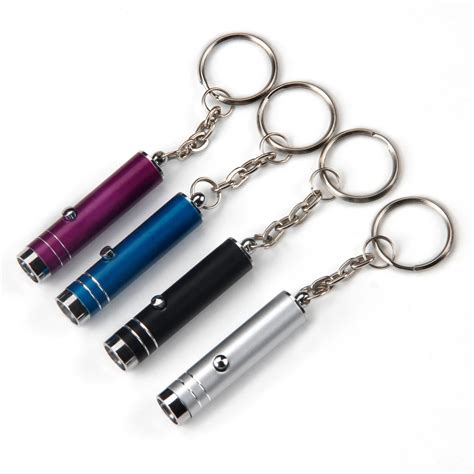 Promotion Custom Metal Keychain Mini Aluminum Alloy Led Flashlight Key
