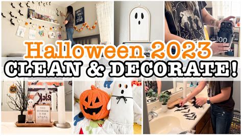 New Halloween Clean And Decorate Halloween Decorate With Me