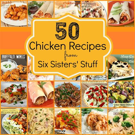 This list of some of the most popular chicken breast recipes includes recipes for the skillet, oven, grill, and slow cooker. 50 More Chicken Breast Recipes from Six Sisters' Stuff ...