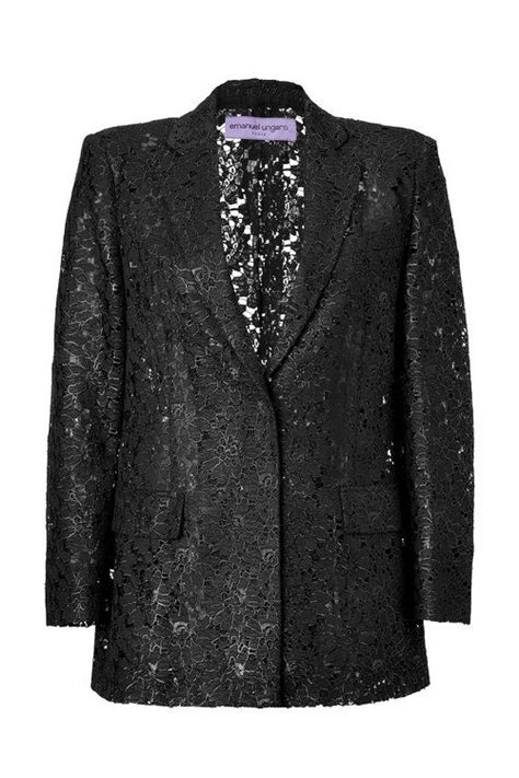 Emanuel Ungaro Emanuelungaro Cloth Lace Blazer Lace Jacket Long