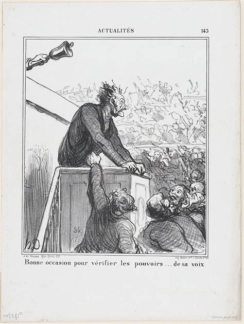 Honoré Daumier A Good Occasion To Test The Power Of His Voice From News Of The Day