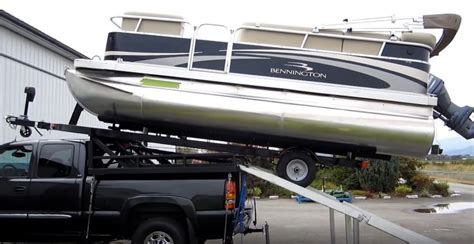 Pontoon Boat On Top Of Truck See The Full Video Here Bitly