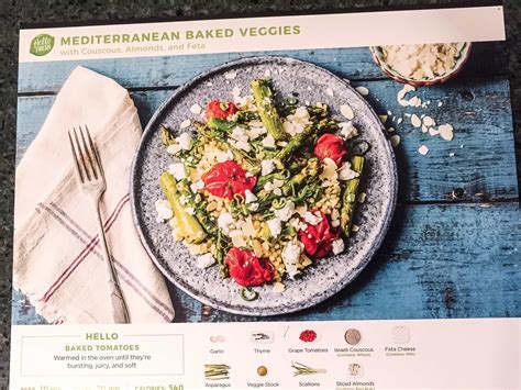 Hello Fresh Vegetarian Subscription Box Review Coupon November 2017