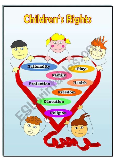 Children´s Rights Poster Esl Worksheet By Tachita Childrens Rights