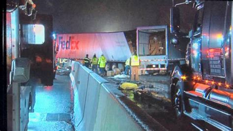 Pennsylvania Turnpike Crash Involving Tour Bus Semi Trucks Leaves