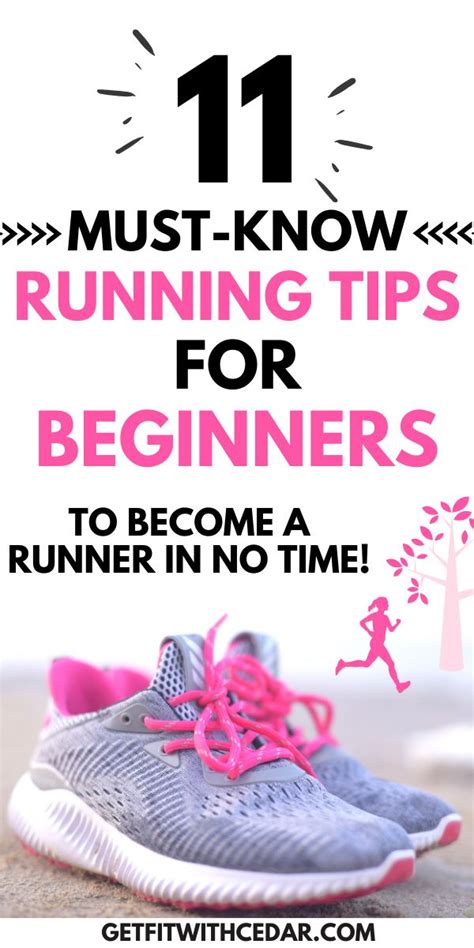A Pair Of Running Shoes With The Text 11 Must Know Running Tips For