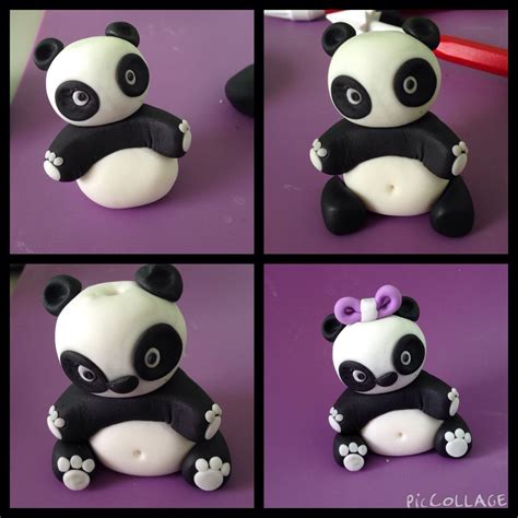 Diy Panda Fondant Biscuit