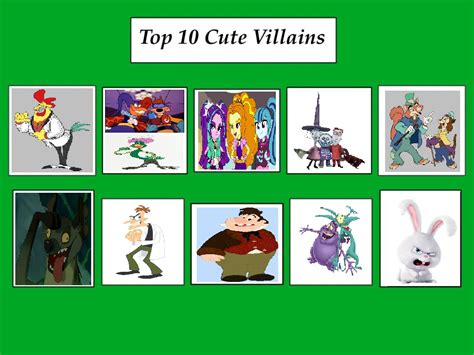 My Top 10 Cute Villains By Bart Toons On Deviantart