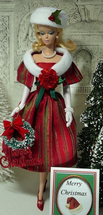Vintage Christmas Barbie Barbie Gowns Barbie Dress Christmas Barbie
