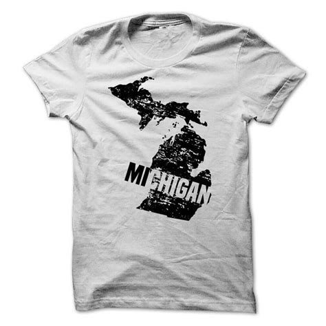 Michigan Grunge T Shirts And Hoodies Teeracer State Shirts Michigan