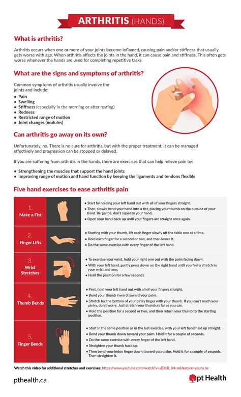 Five Hand Exercises To Ease Arthritis Pain Pt Health