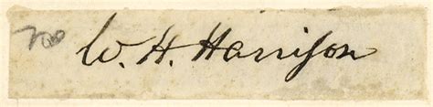 William Henry Harrison Signature Sold For Rr Auction