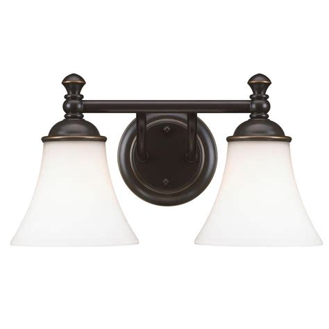 Whether you've just purchased a new vanity and are looking for the perfect vanity lighting or you're just interested in changing the style of your powder room, the home depot has bathroom vanity lights in all the finishes and styles you're after. UPC 848566010077 - Hampton Bay Bathroom Lighting Crawley 2 ...