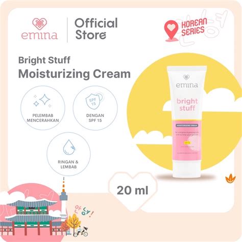 Jual Emina Bright Stuff Moisturizing Cream 20ml Emina Bright Stuff