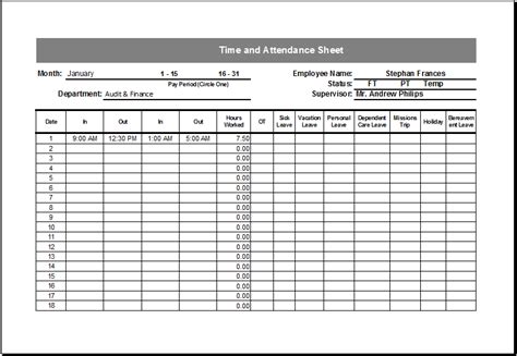4 Employee Timesheet Templates For Excel Document Hub