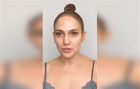 Jennifer Lopez Goes Completely Natural In Makeup Free Video