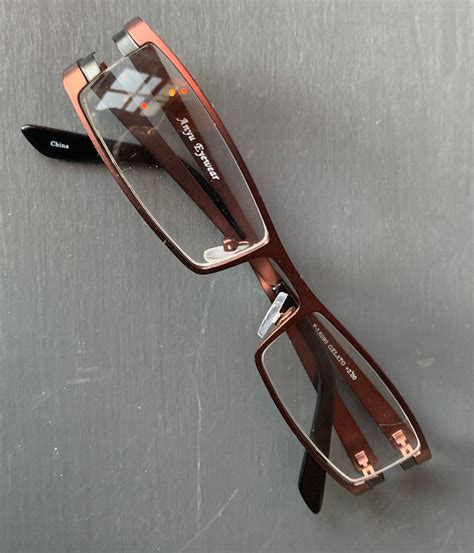Narrow Sleek Design Metal Rectangular Reading Glasses 1 25 Etsy