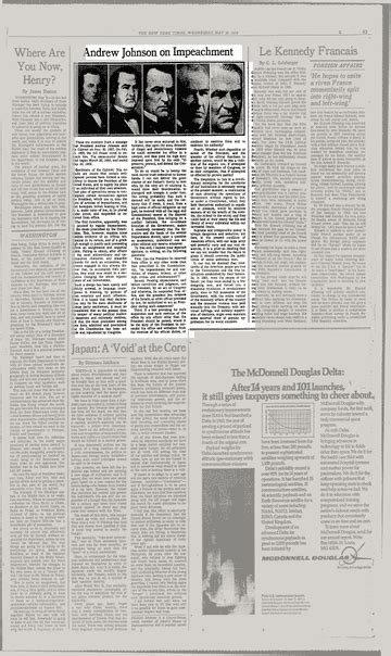 House of representatives, rg 233. Andrew Johnson on Impeachment - The New York Times