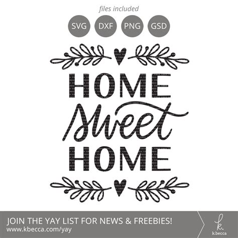 Home Sweet Home Svg Files Home Decor Svg Files