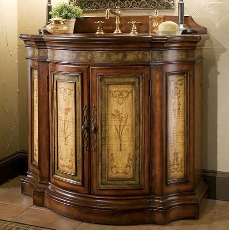 While it might not look rustic by itself, it will take on a life of its own when it's sitting against all the. A Selection of Hand Painted Bathroom Vanities to Add ...