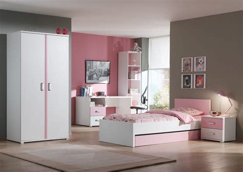 Un bureau de taille confortable est donc indispensable : ---Bureau pour chambre fille à 2 tiroirs avec 1 espace rangement (rose et blanc) | Dalyana