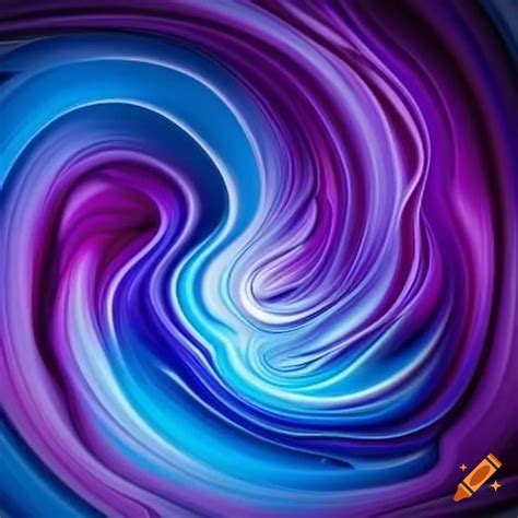 Abstract Art With Blue White And Purple Swirls On Craiyon