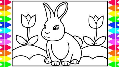 All coloring pages are in printable pdf format. How to Draw a Rabbit for Kids ???Rabbit Realistic Drawing ...