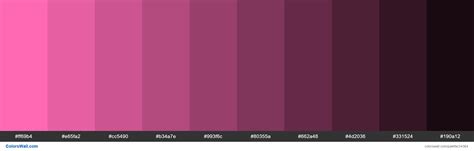 Shades Of Hot Pink Ff69b4 Hex Color Colorswall